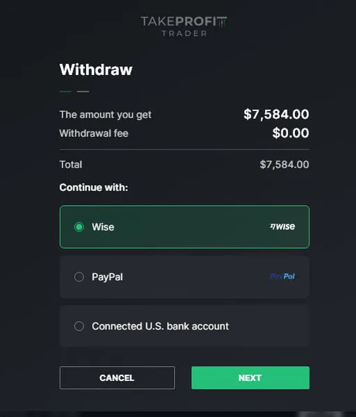 Payout / certificado funded de la comunidad